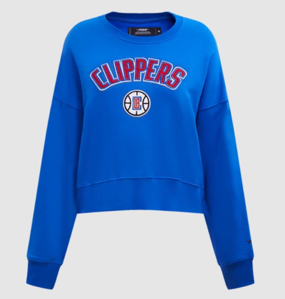 NWT NBA Los Angeles Clippers Classic Crewneck Sweatshirt Toyal Blue Women's XL